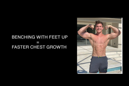 Benching With Feet Up = Faster Chest Growth - Jed North Canada