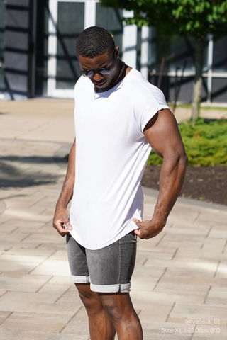 Evolve Cap Sleeve Muscle T-Shirt 2.0 - Off White