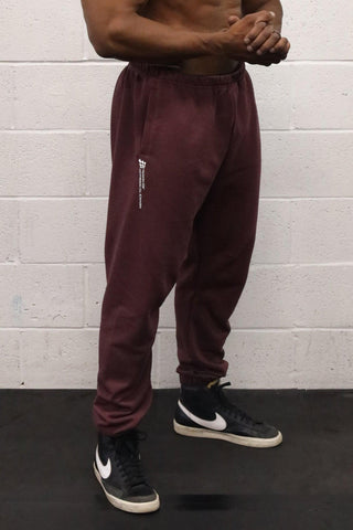 All Or Nothing French Terry Joggers - Maroon - Jed North Canada