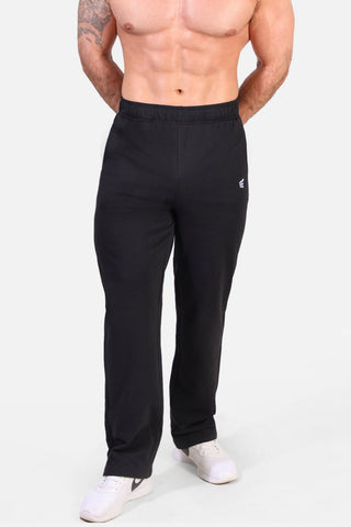 Lax Straight Cut Joggers - Black