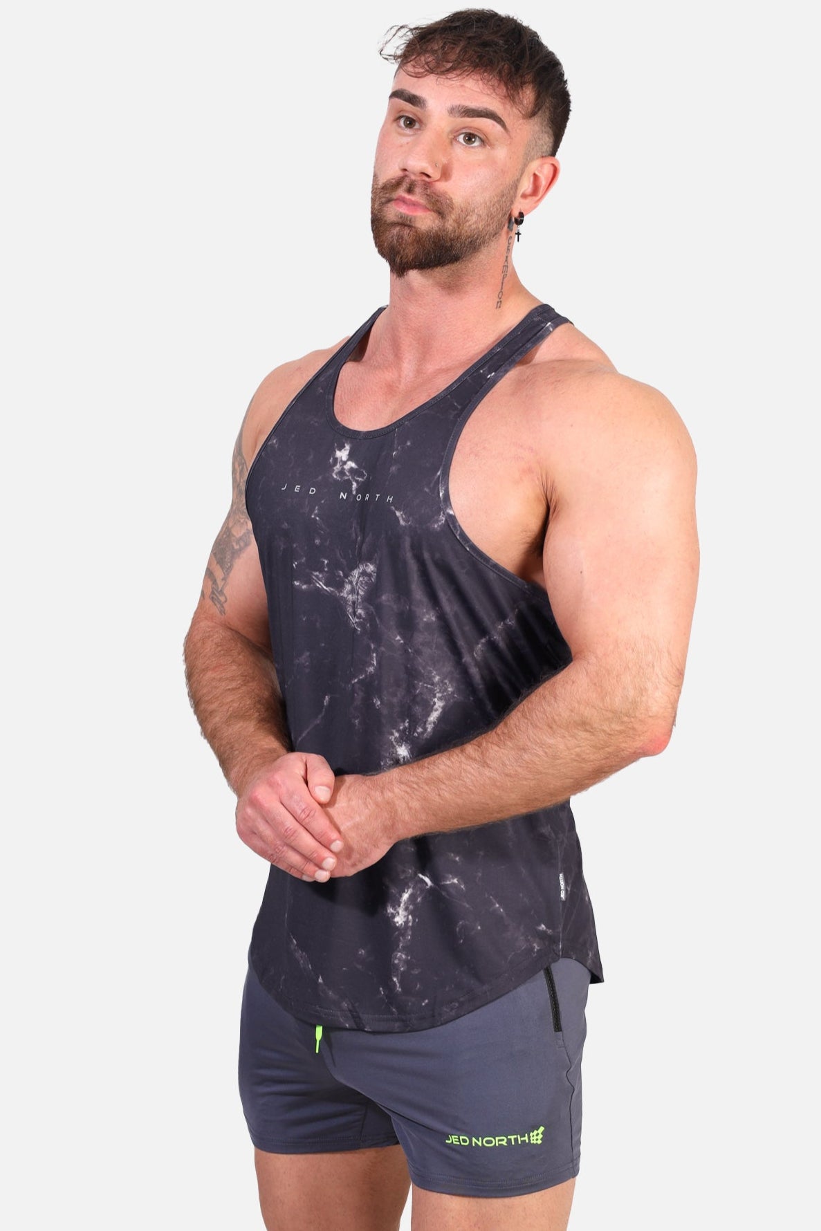 Graphic Muscle Stringer - Marble