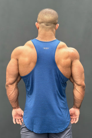 Performance Max Bodybuilding Stringer - Denim Blue