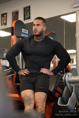 Agile Long Sleeve Activewear Training Tee - Charcoal Black