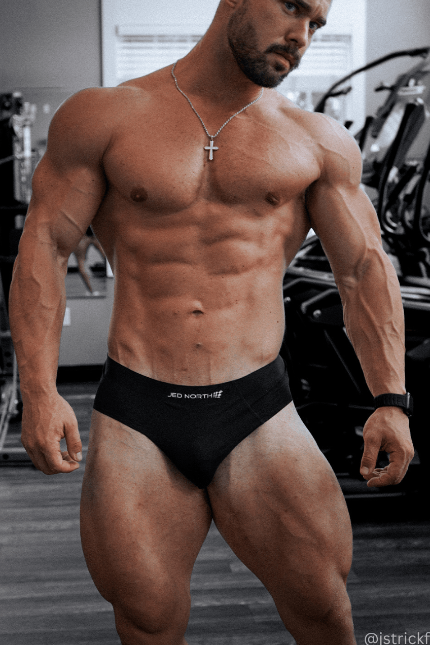 Men's Athletic Seamless Briefs 2-Pack - Black & Gray