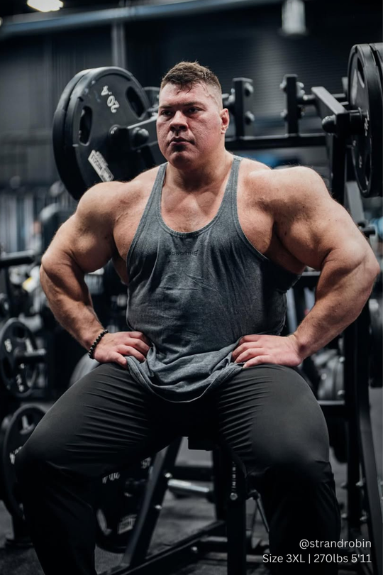 Classic Vintage Washed Racerback Stringer - Heather Gray