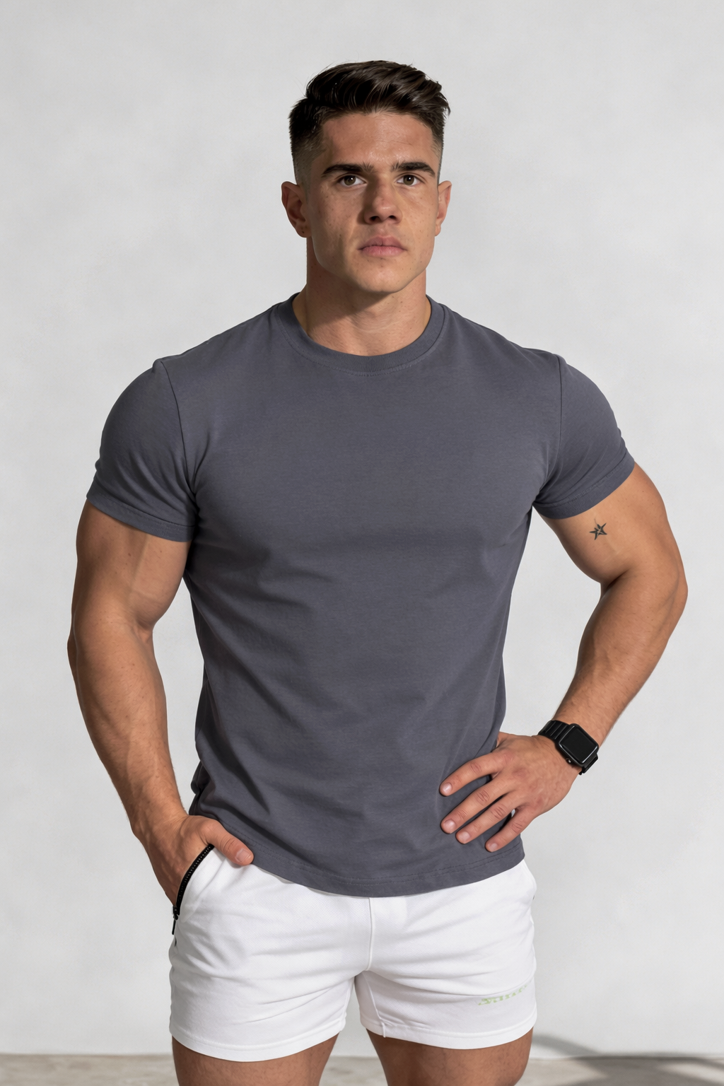Air-Form Crewneck T-Shirt - Gray