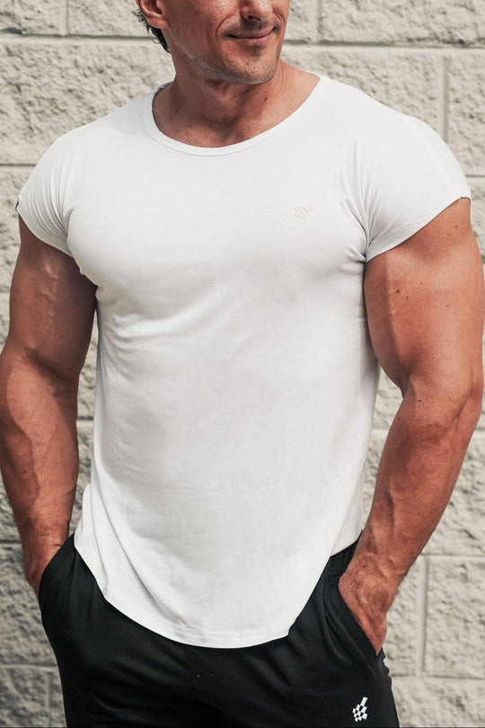 Evolve Cap Sleeve Muscle T-Shirt 2.0 - Off White