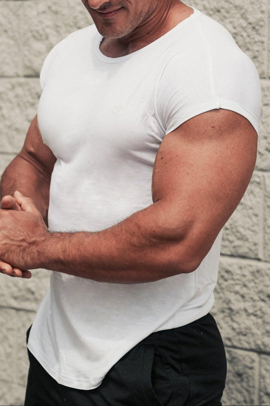 Evolve Cap Sleeve Muscle T-Shirt 2.0 - Off White