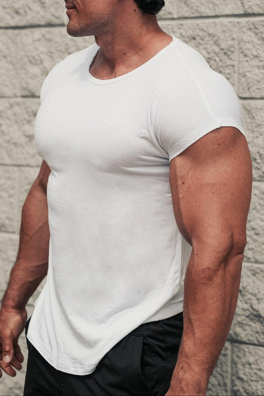 Evolve Cap Sleeve Muscle T-Shirt 2.0 - Off White