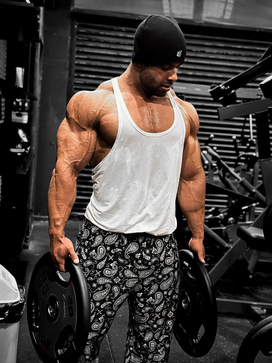 Classic Bodybuilding Racerback Stringer -  Off White
