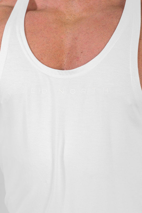 Classic Bodybuilding Racerback Stringer -  Off White