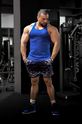 Fast-Dry Bodybuilding Workout Stringer - Royal Blue