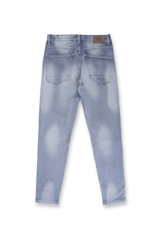 Men's Premium Fitted Stretchy Jeans - Faded Blue - Jed North Canada