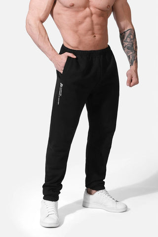 French Terry Athletic Joggers - Black