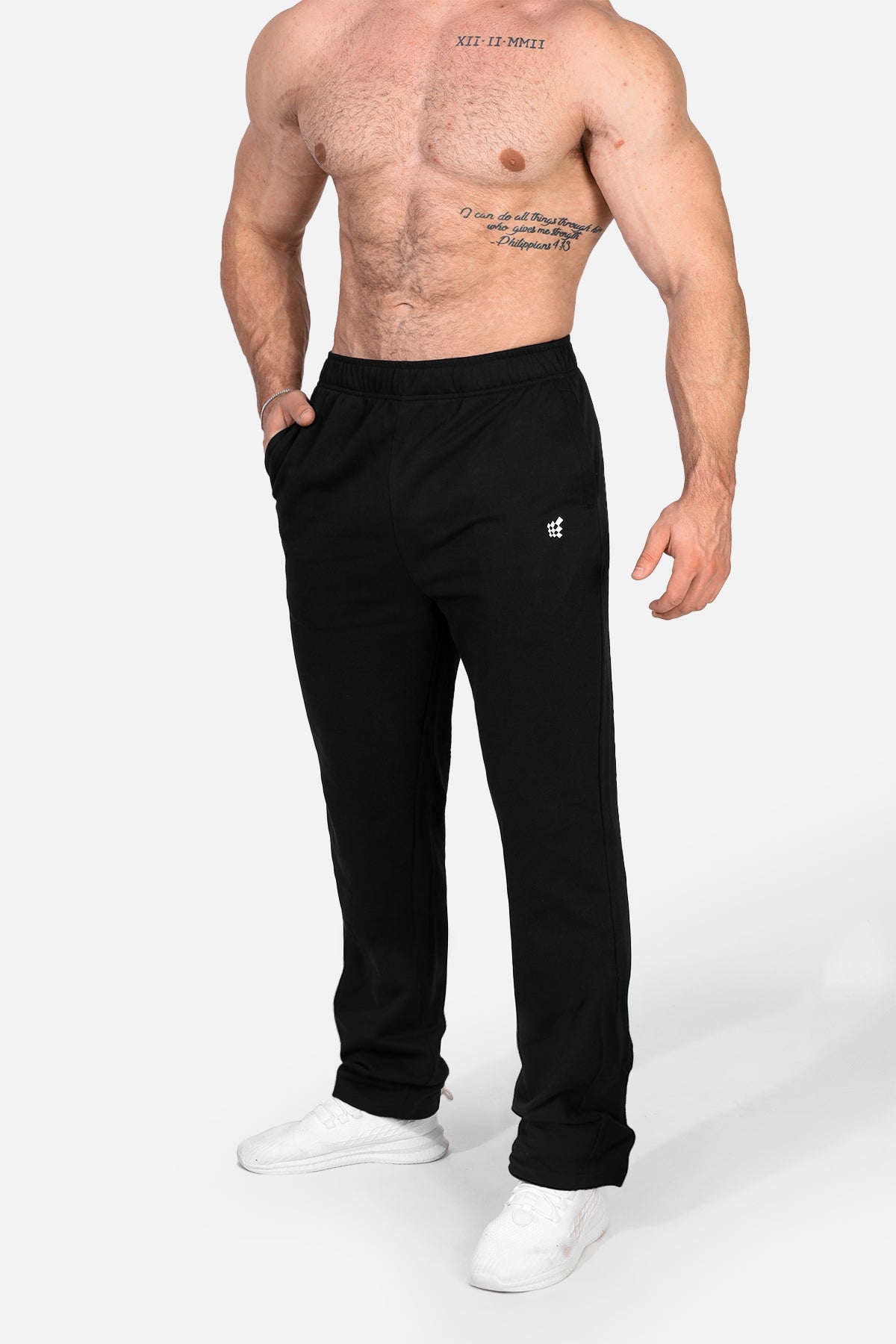 Lax Straight Cut Joggers - Black