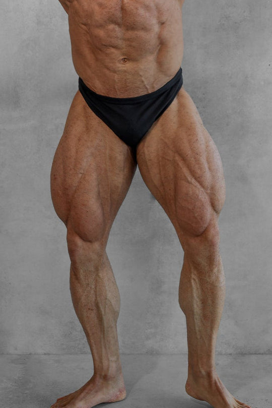 Men's Classic Physique Trunks 2" Seam - Black