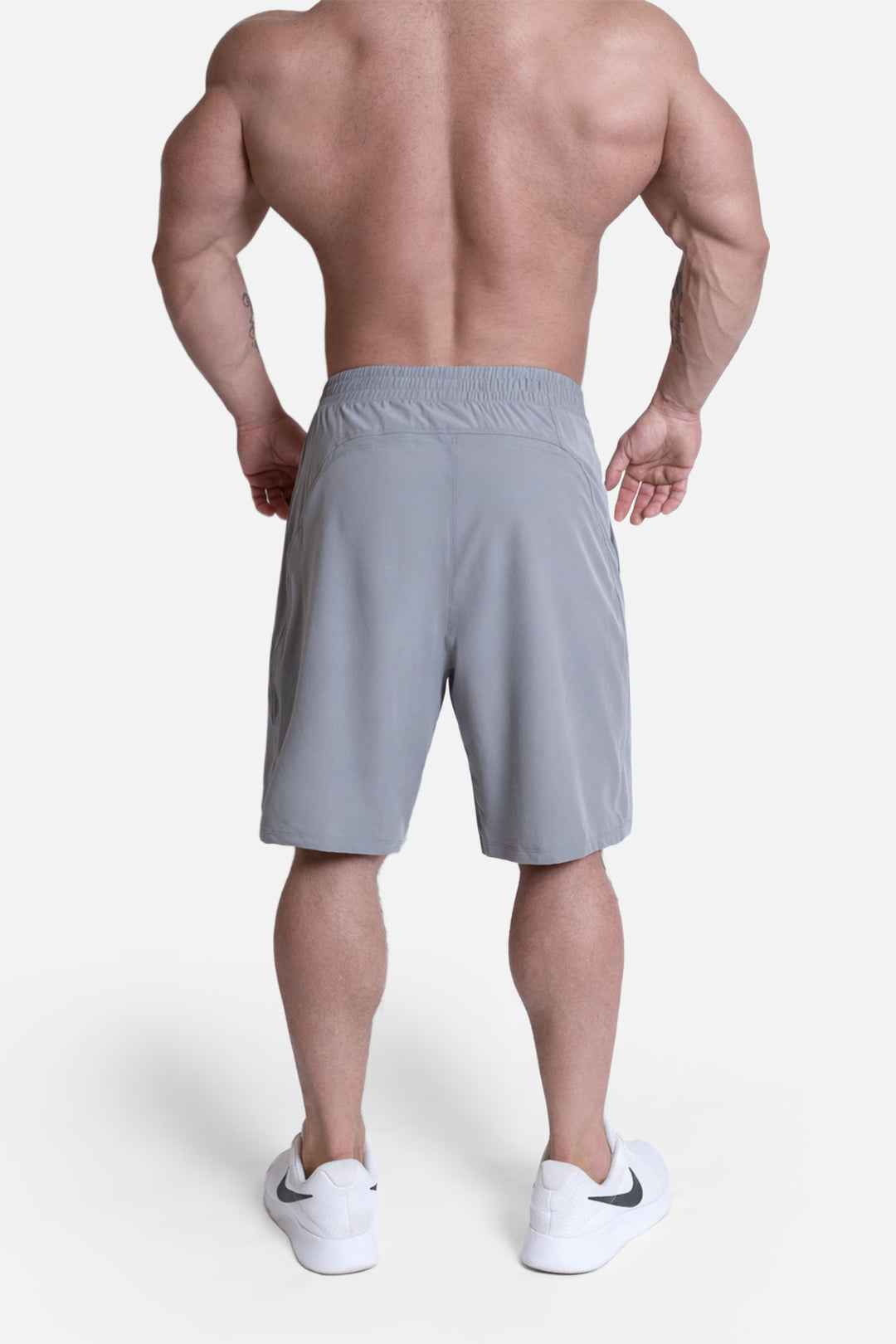9" Air-Form Drawstring Athletic Shorts - Gray
