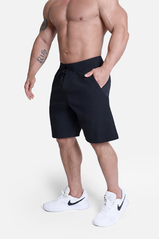 9" Side Cut Training Athletic Shorts - Black