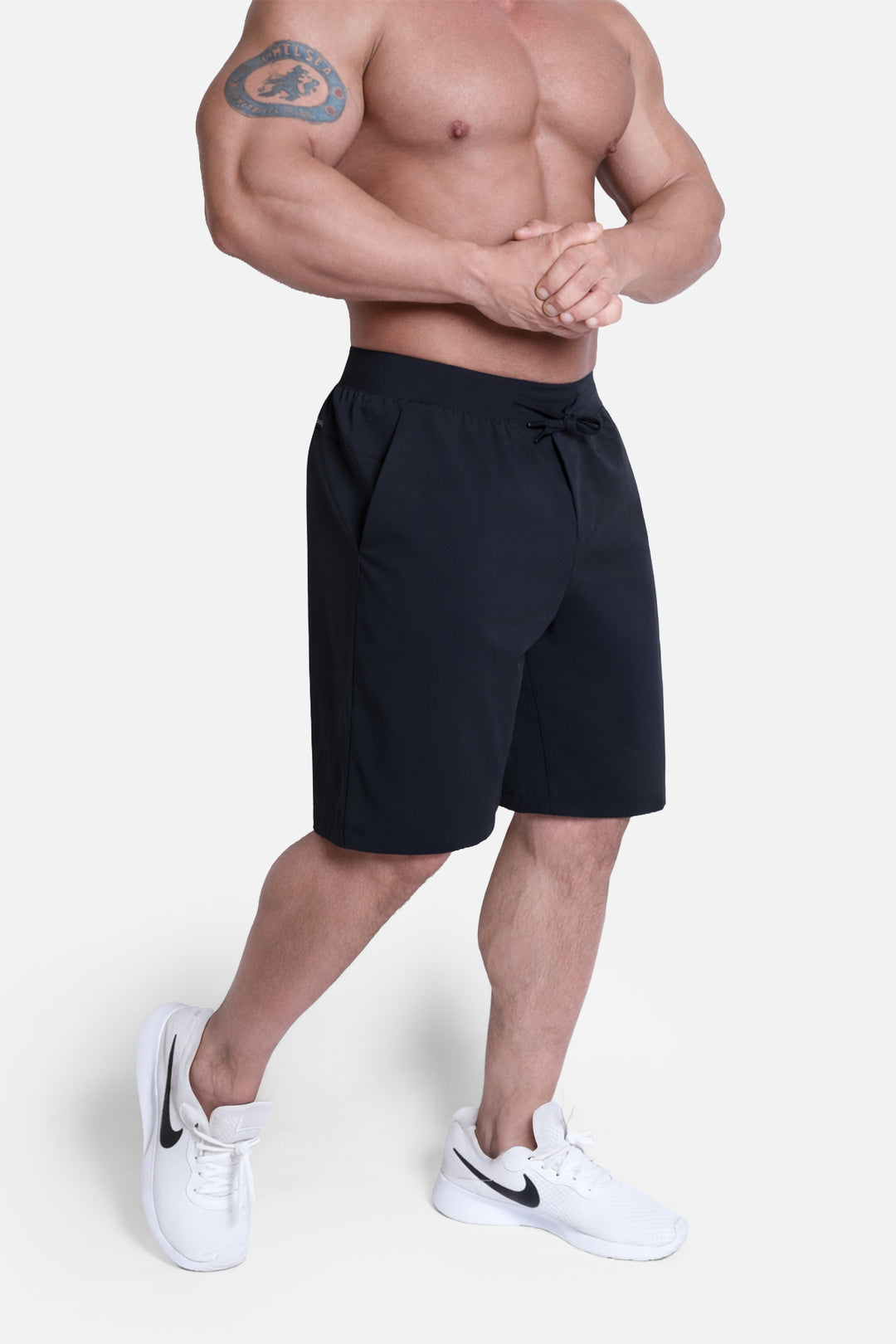 9" Side Cut Training Athletic Shorts - Black