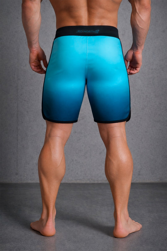 Physique Shadow Board Shorts - Teal Fade