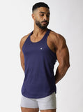 Fast-Dry Bodybuilding Workout Stringer - Navy