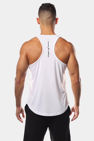 Fast-Dry Bodybuilding Workout Stringer - White