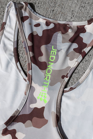 Graphic Muscle Stringer - Khaki Camo