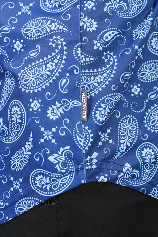 Graphic Muscle Stringer - Navy Paisley