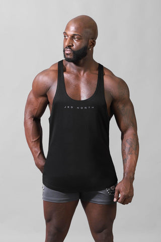 Classic Bodybuilding Racerback Stringer - Premium Black - Jed North Canada