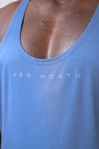 Classic Bodybuilding Racerback Stringer - Blue - Jed North Canada