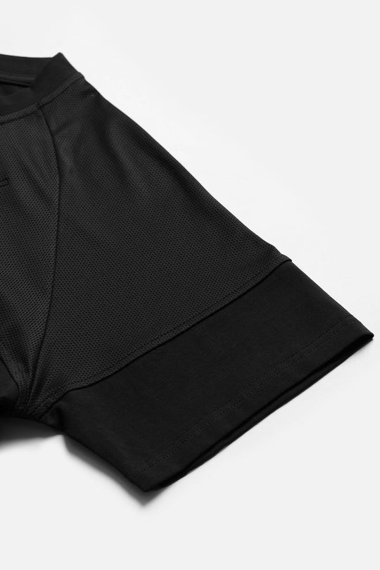 Core Mesh Workout T-Shirt 2.0 - Black