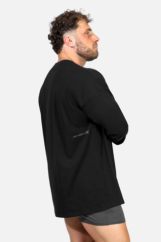 Energy Oversized Long Sleeve T-Shirt 2.0 - Obsidian Black