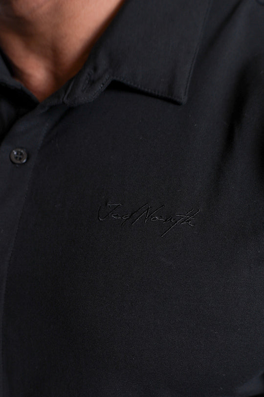 Flex Premium Stretch Button-Up Shirt - Onyx Black