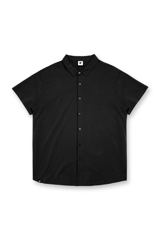Flex Premium Stretch Button-Up Shirt - Onyx Black