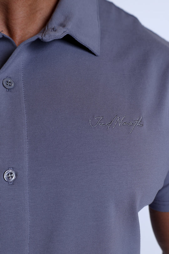 Flex Premium Stretch Button-Up Shirt - Storm Gray