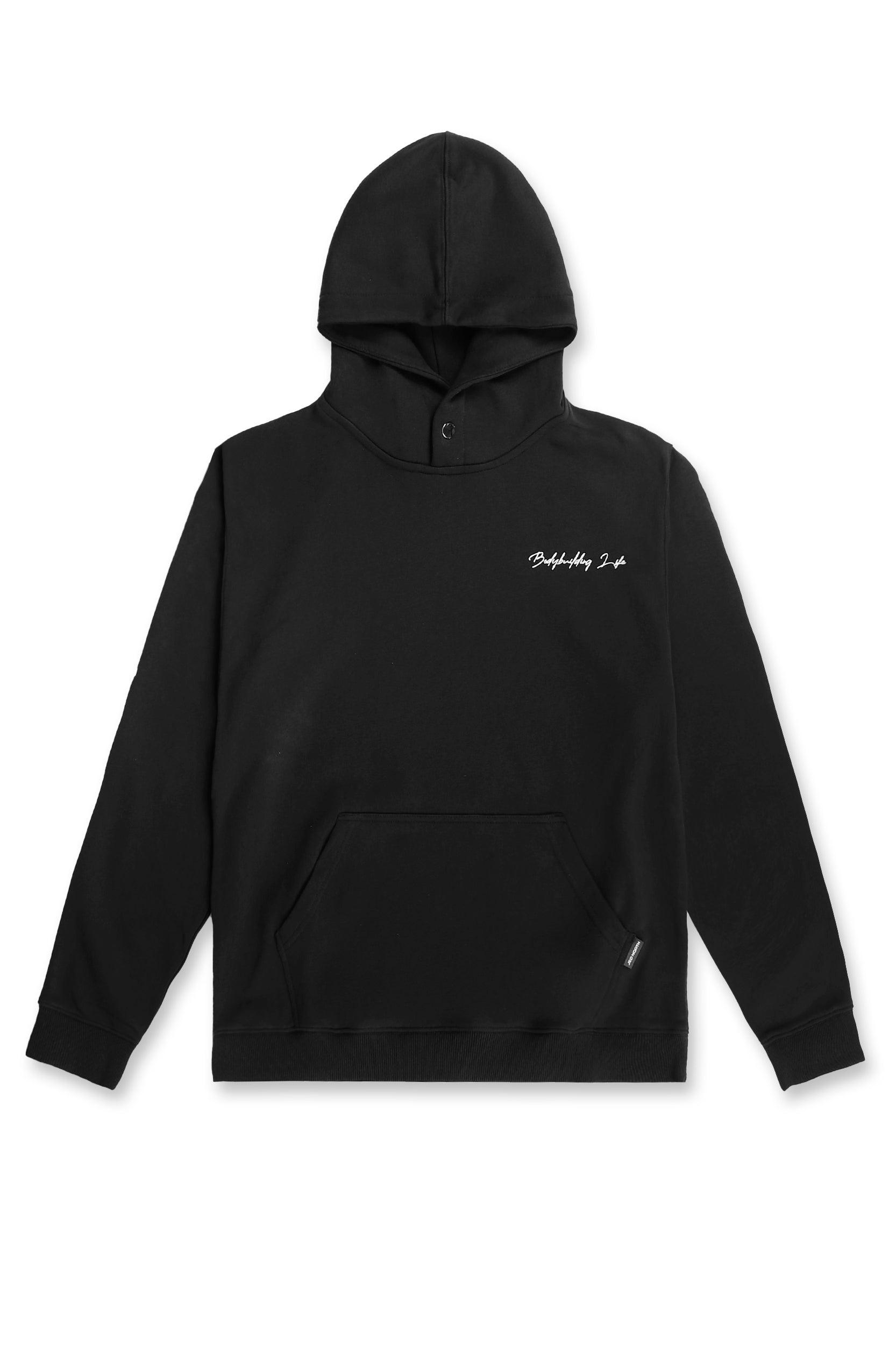 All Or Nothing French Terry Pullover Hoodie - Black - Jed North Canada