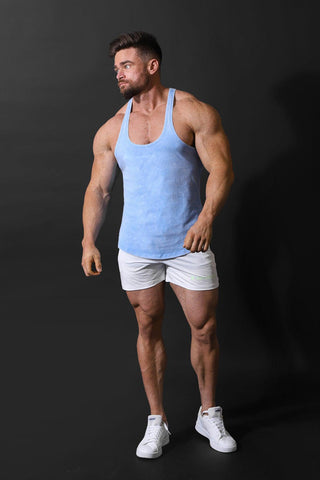 Classic Vintage Washed Racerback Stringer - Sky Blue