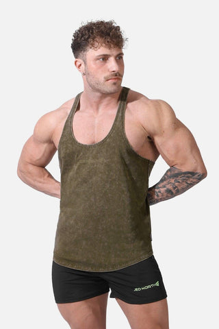 Classic Vintage Washed Racerback Stringer - Hunter Green