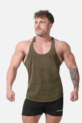 Classic Vintage Washed Racerback Stringer - Hunter Green