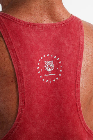 Classic Vintage Washed Racerback Stringer - Crimson