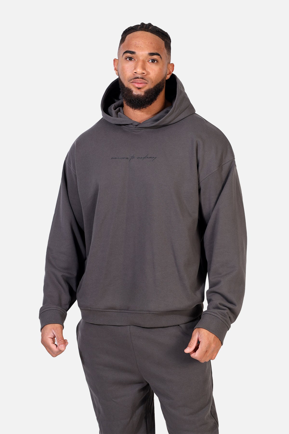 Essentials Relaxed Hoodie - Dark Gray