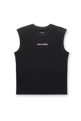 Sleeveless Muscle Tee - Black