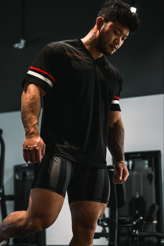 Jed North Warrior V-Neck Jersey - Black