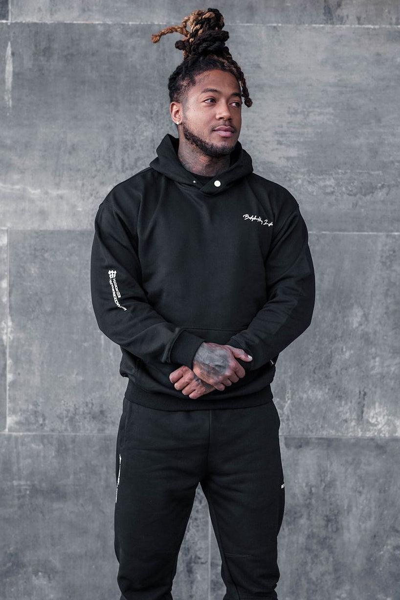 All Or Nothing French Terry Pullover Hoodie - Black - Jed North Canada