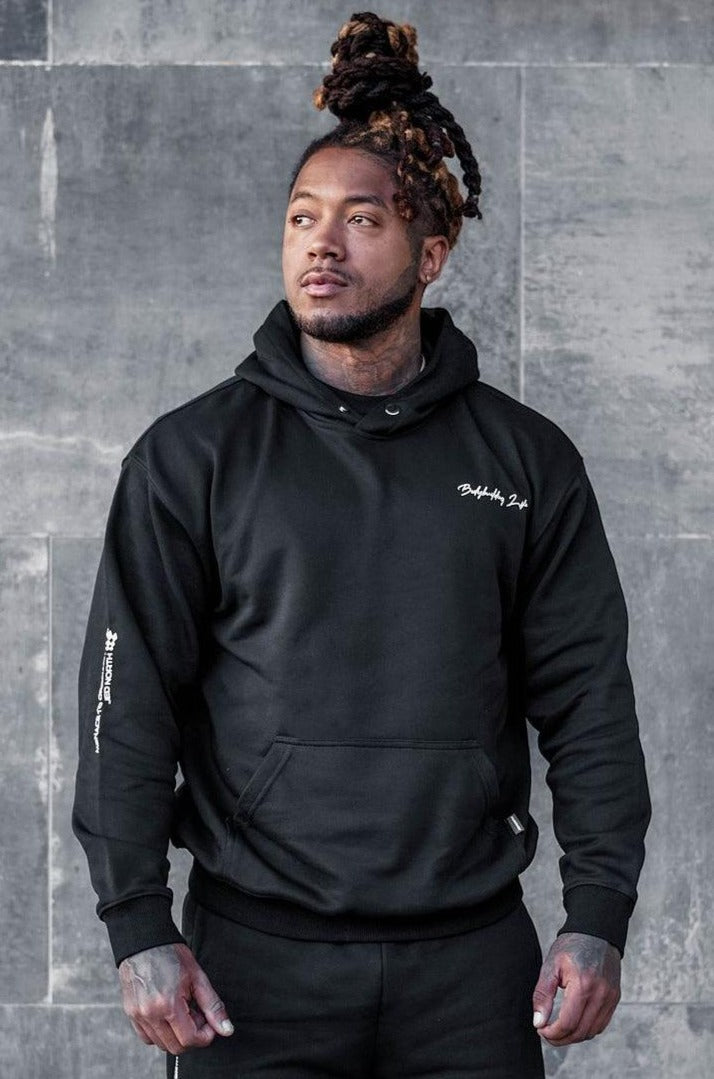 All Or Nothing French Terry Pullover Hoodie - Black - Jed North Canada