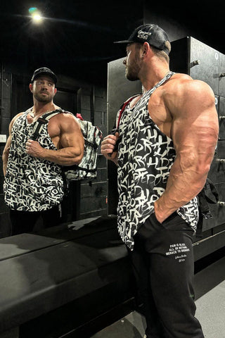 Graphic Muscle Stringer - Chaotic Black - Jed North Canada