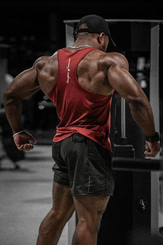 Fast-Dry Bodybuilding Workout Stringer - Maroon