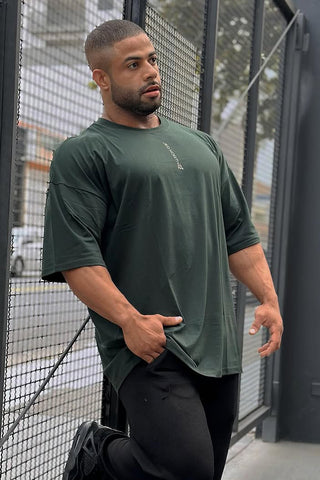 Energy Oversized T-Shirt - Forest Green