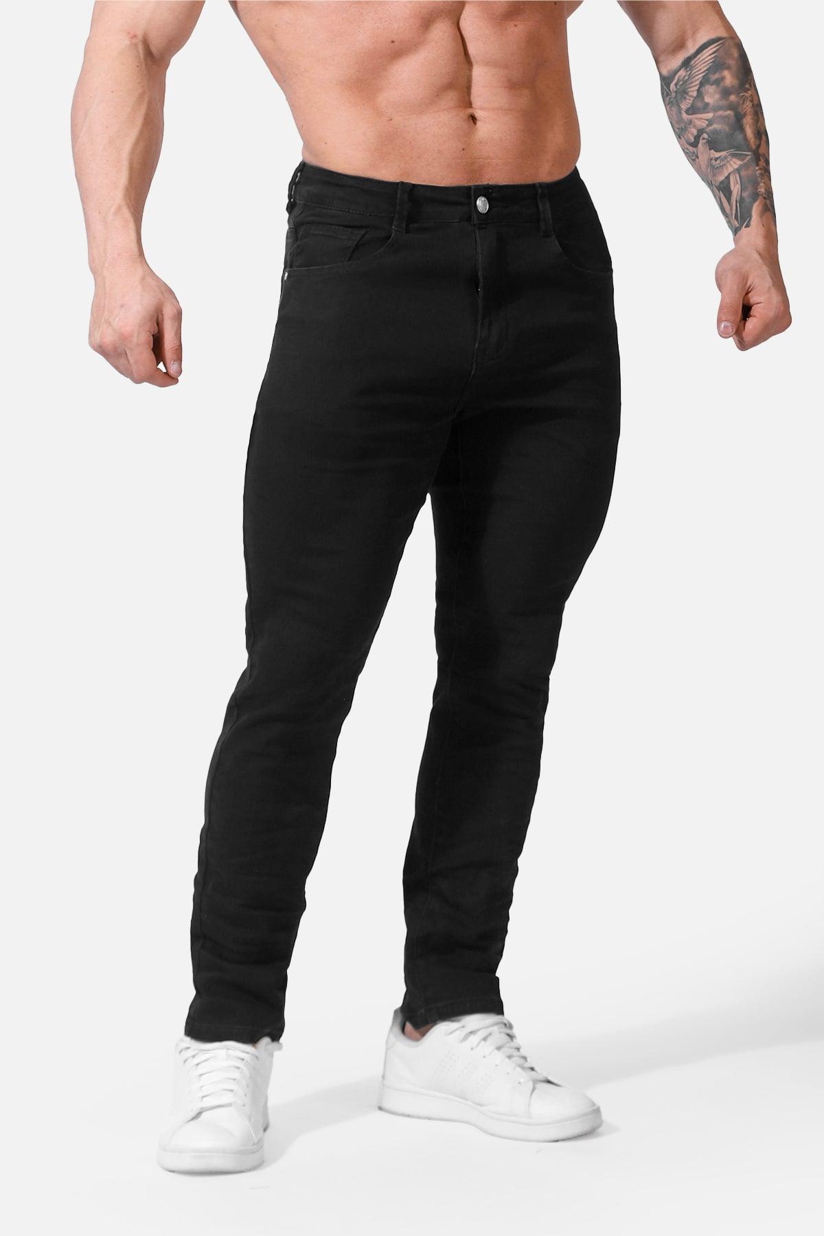 Men's Fitted Stretchy Pants - Black - Jed North Canada