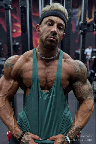 Classic Bodybuilding Racerback Stringer - Sea Green